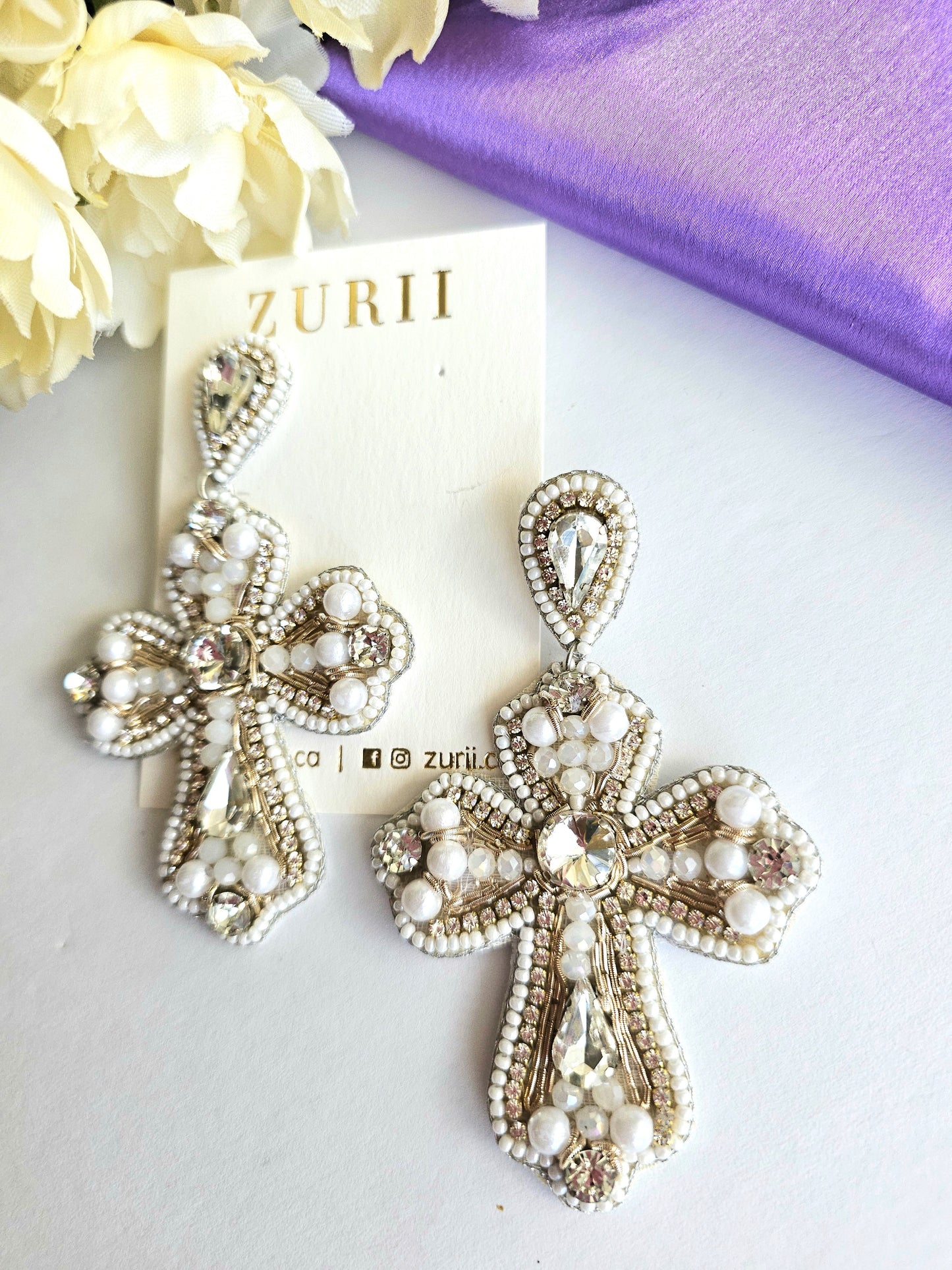 Faith Cross Earrings