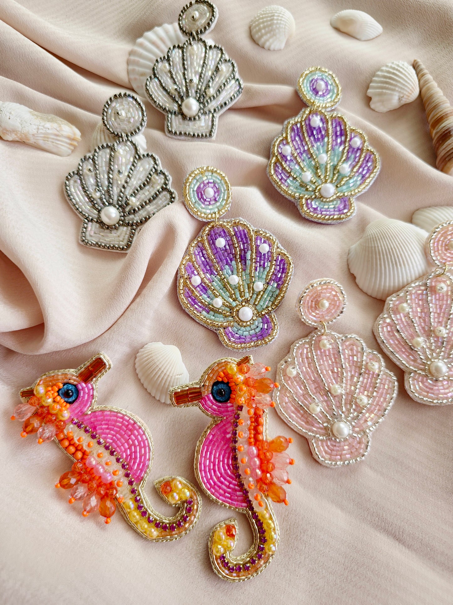 Sea horse earrings