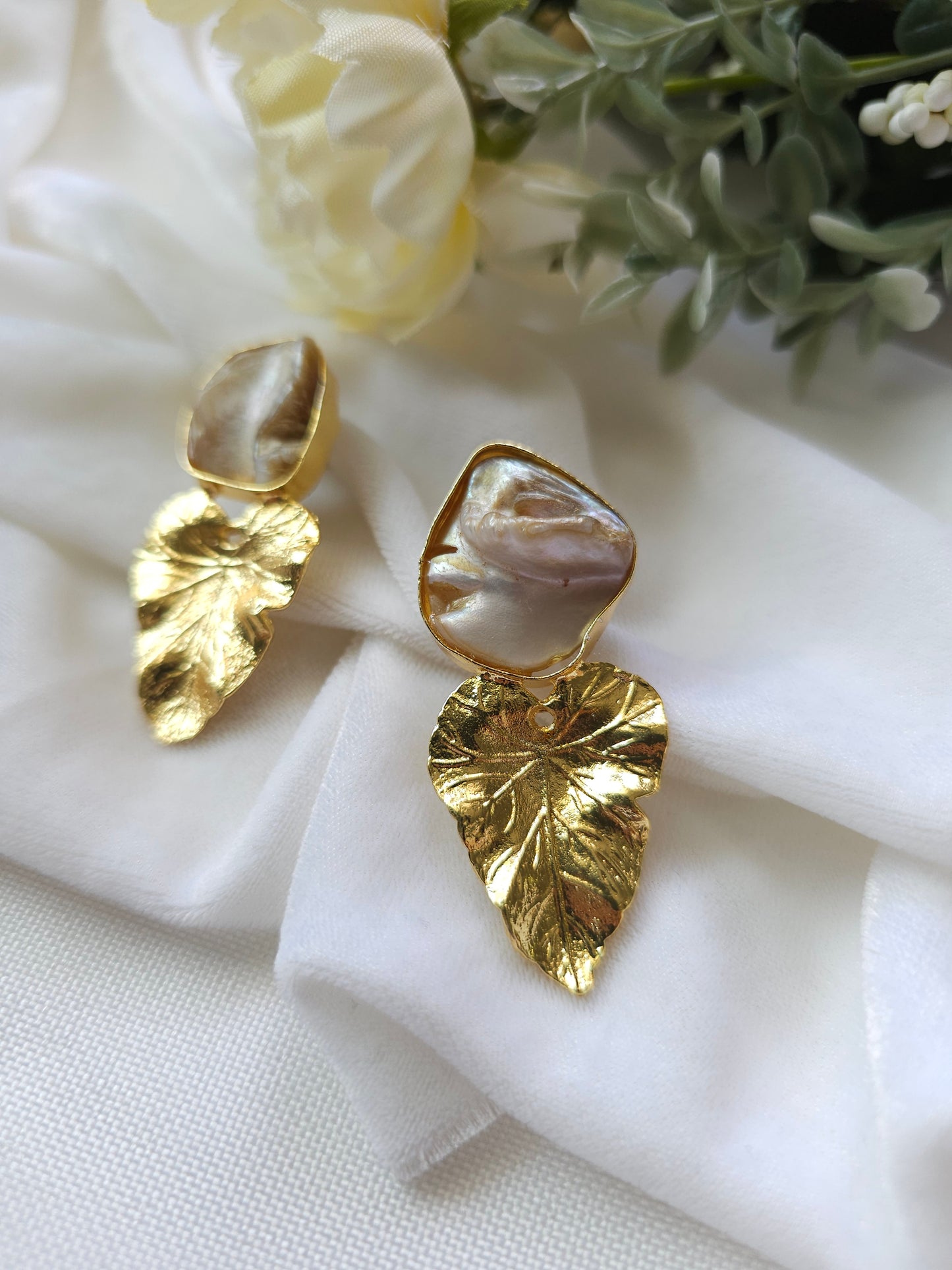 Monstera Baroque Earrings