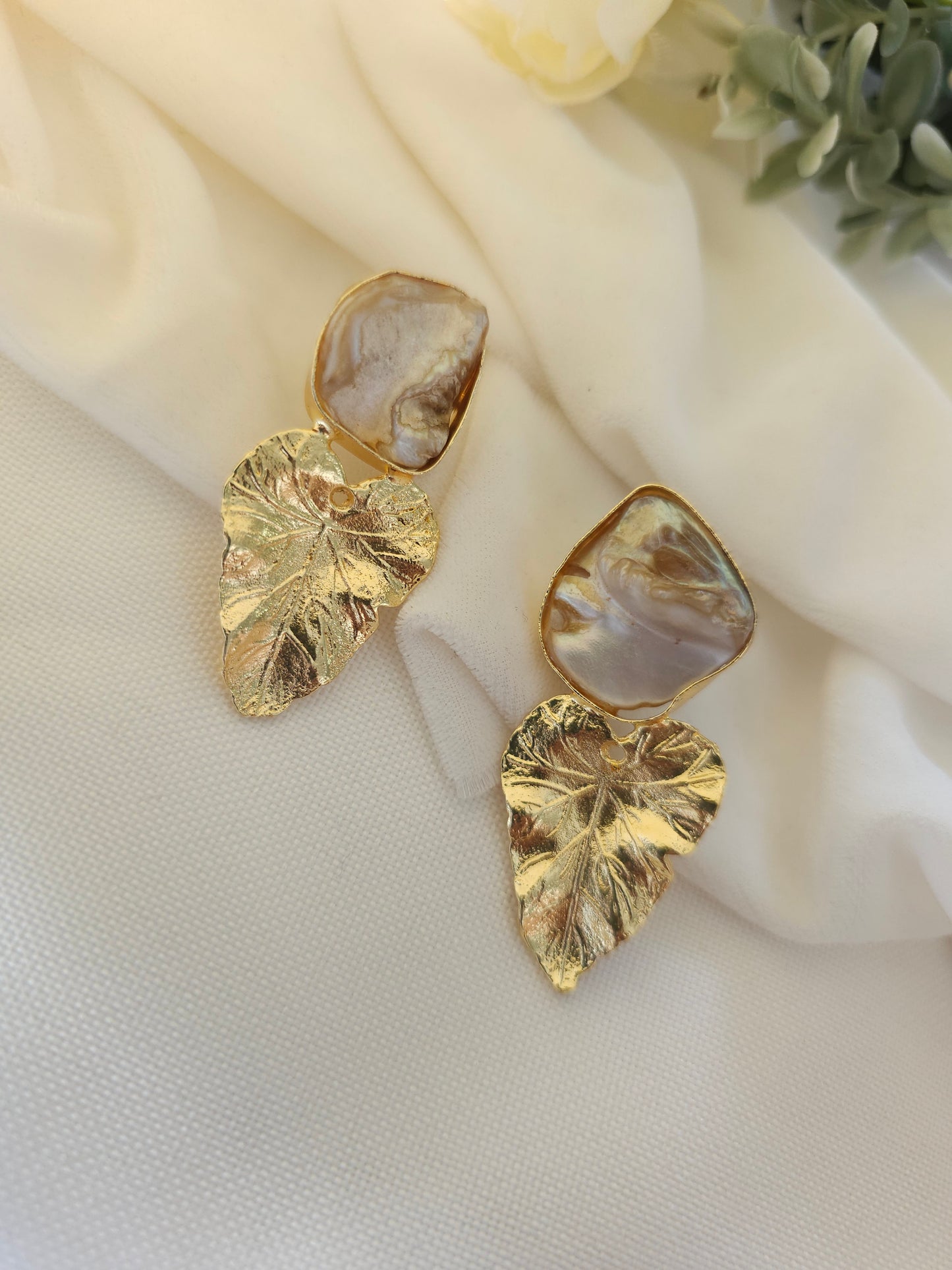 Monstera Baroque Earrings