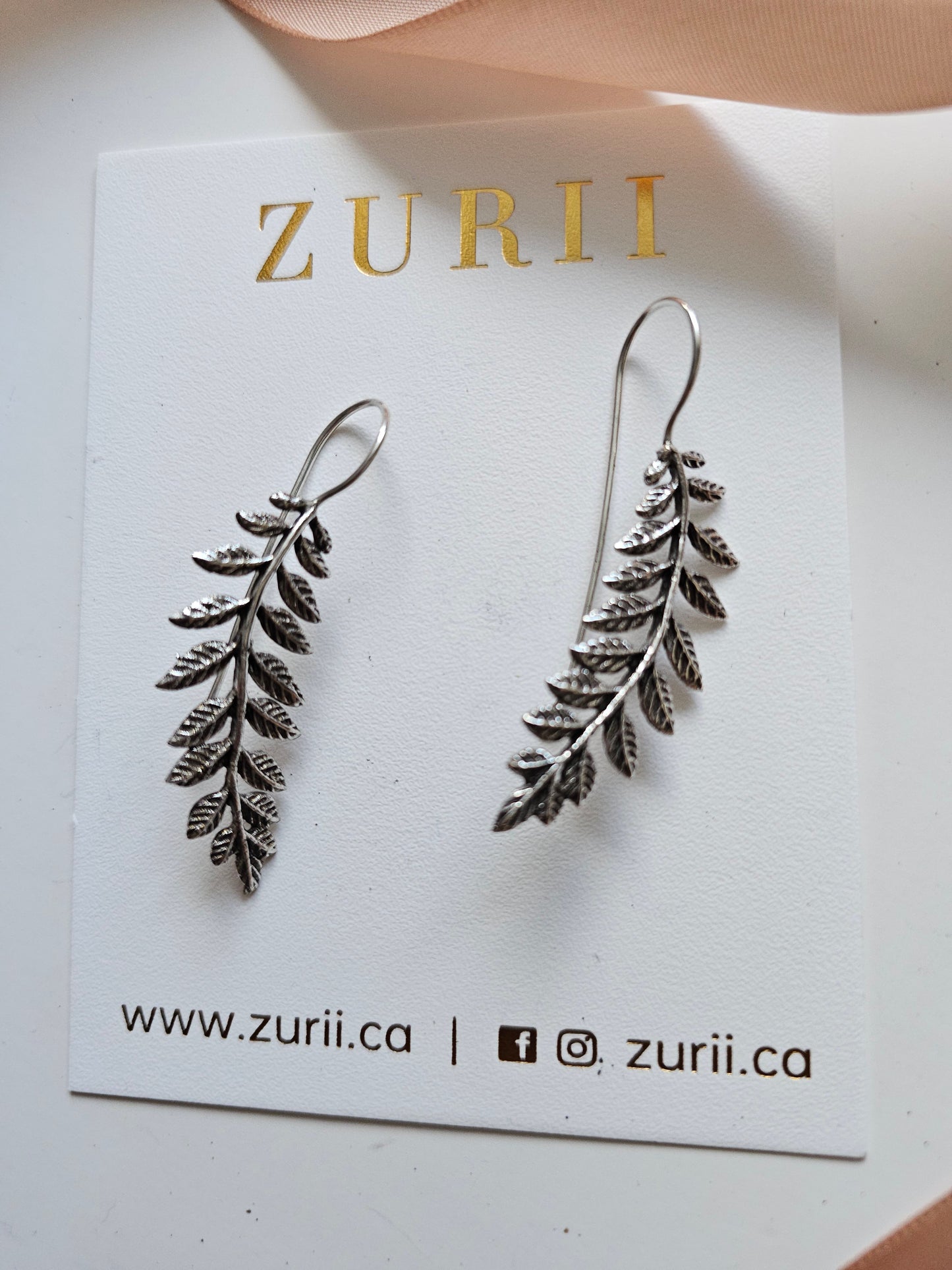 Fern Earrings Silver