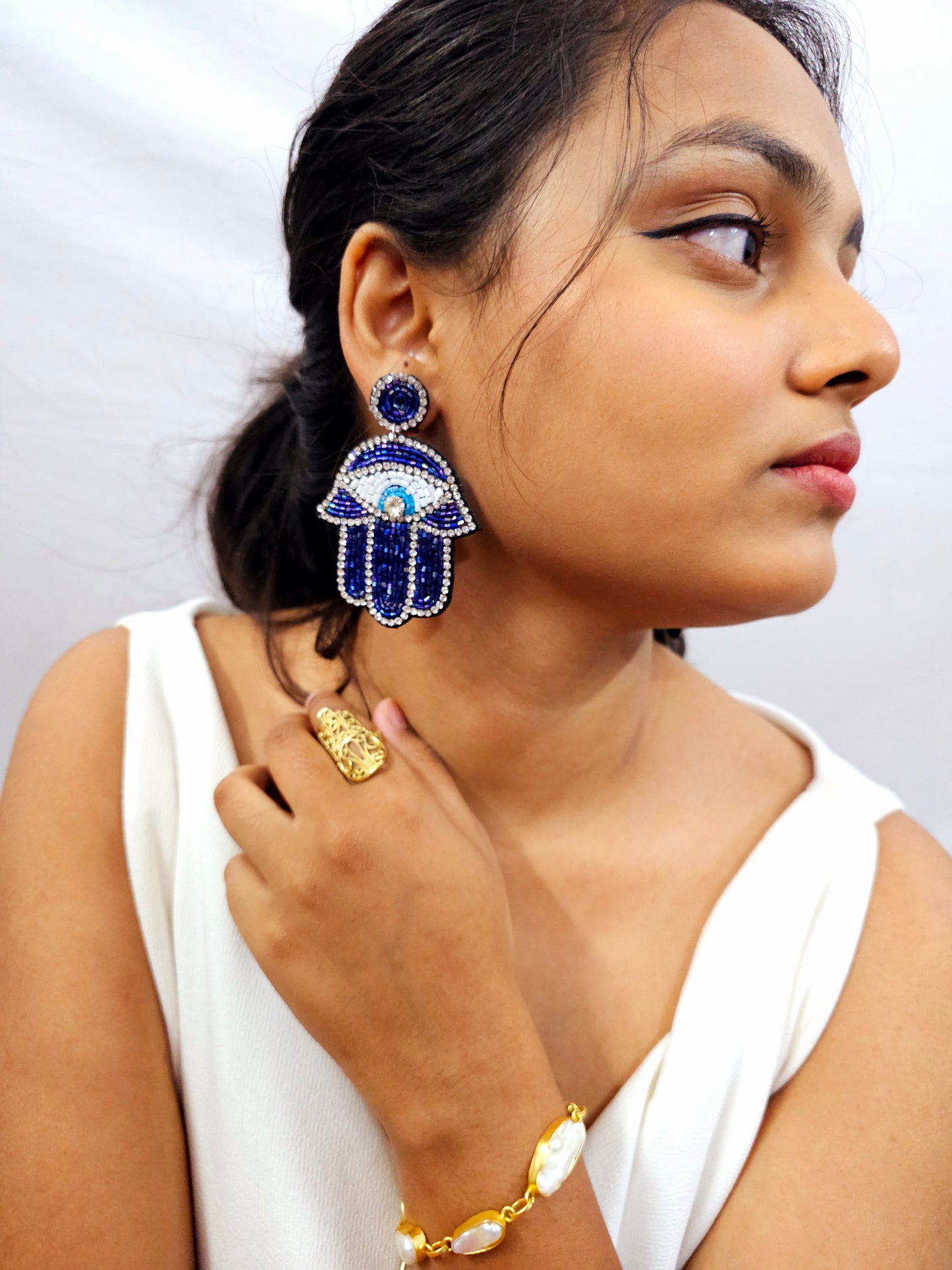 Hamsa Earrings