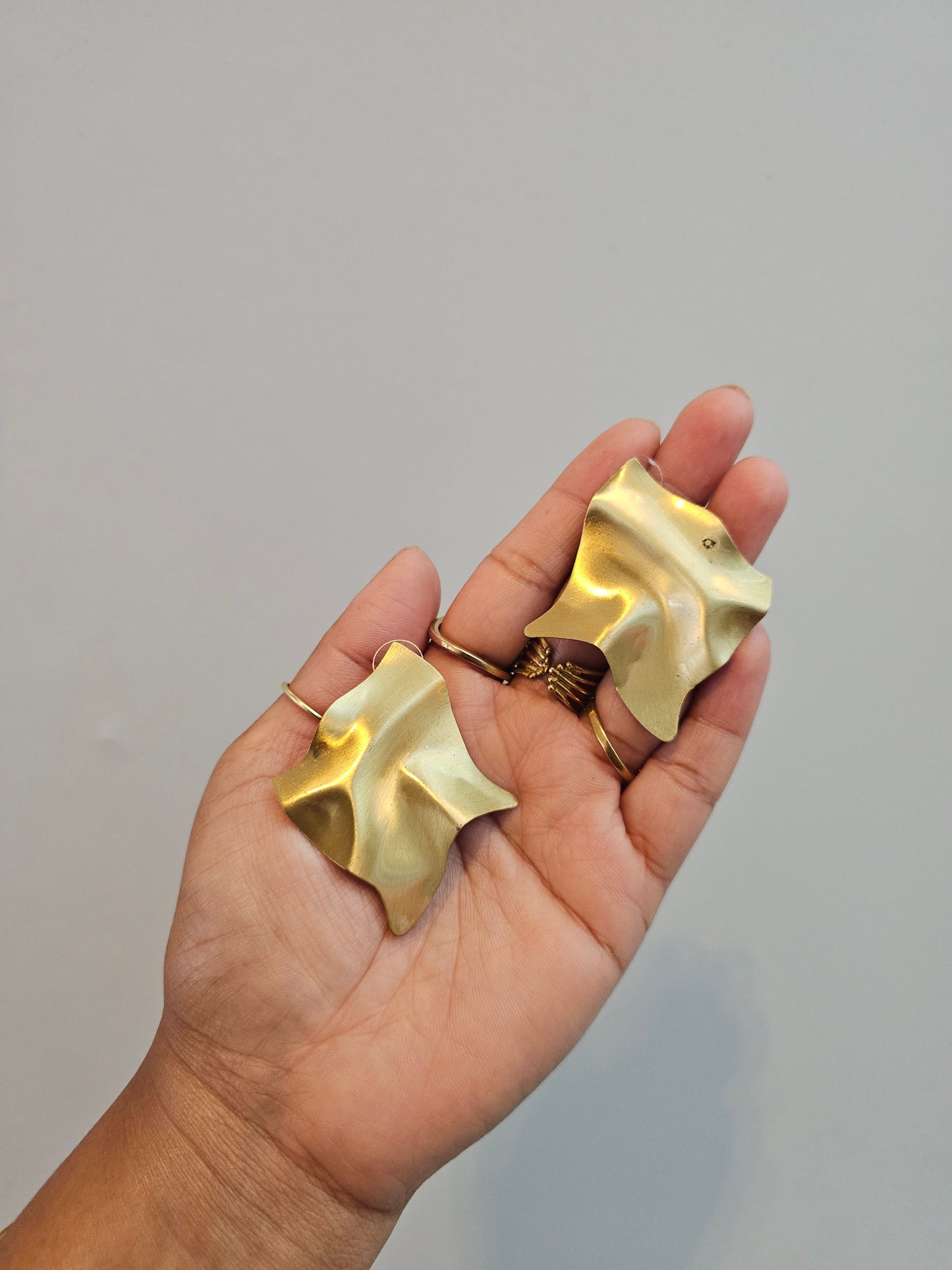Crushed earrings