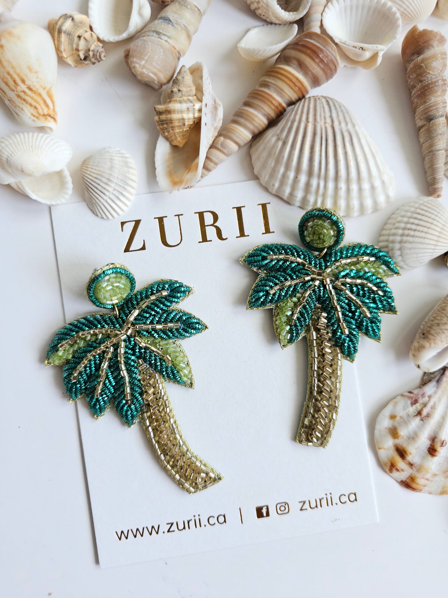 Palm tree earrings