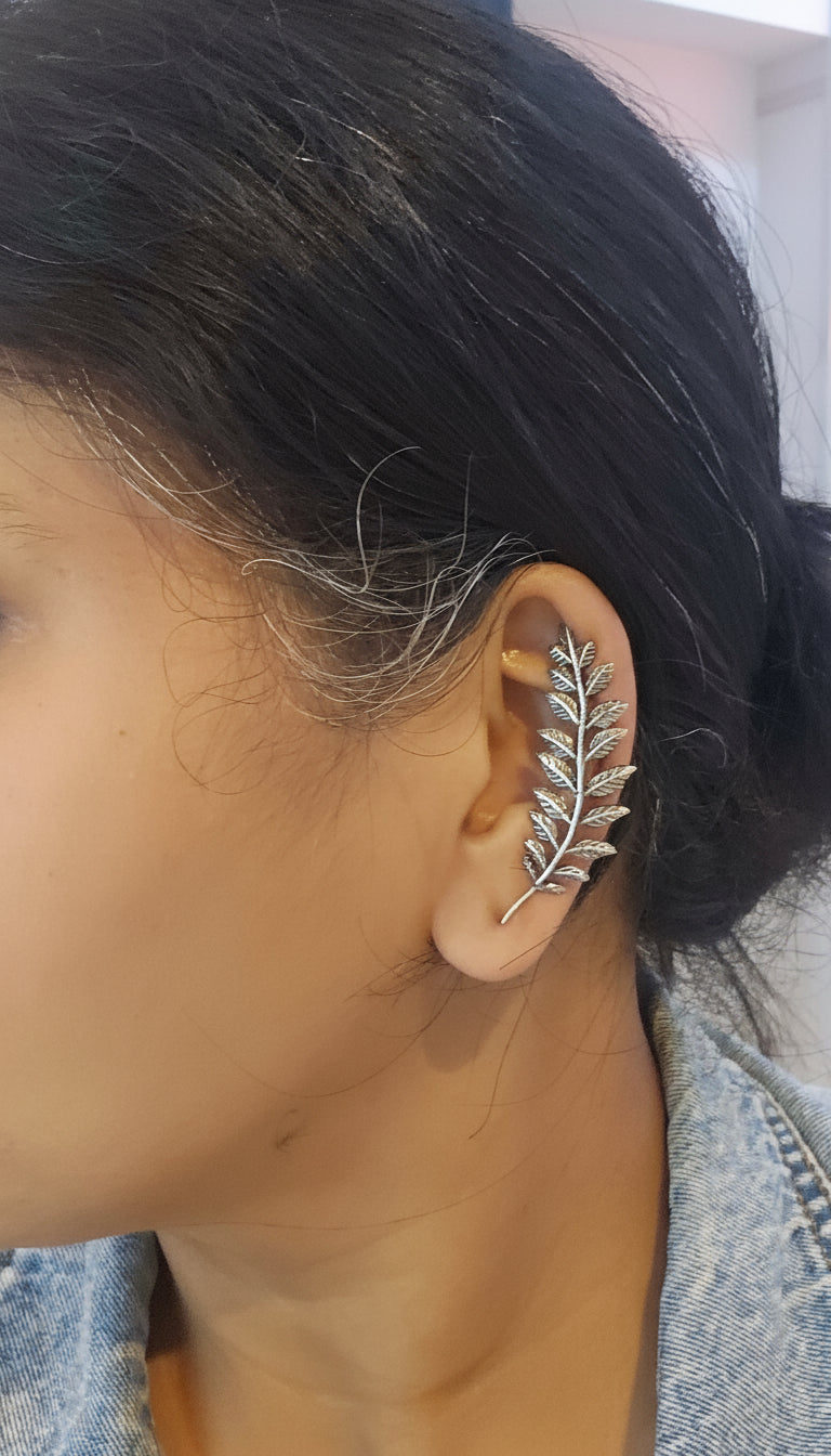 Olive leaves earcuff