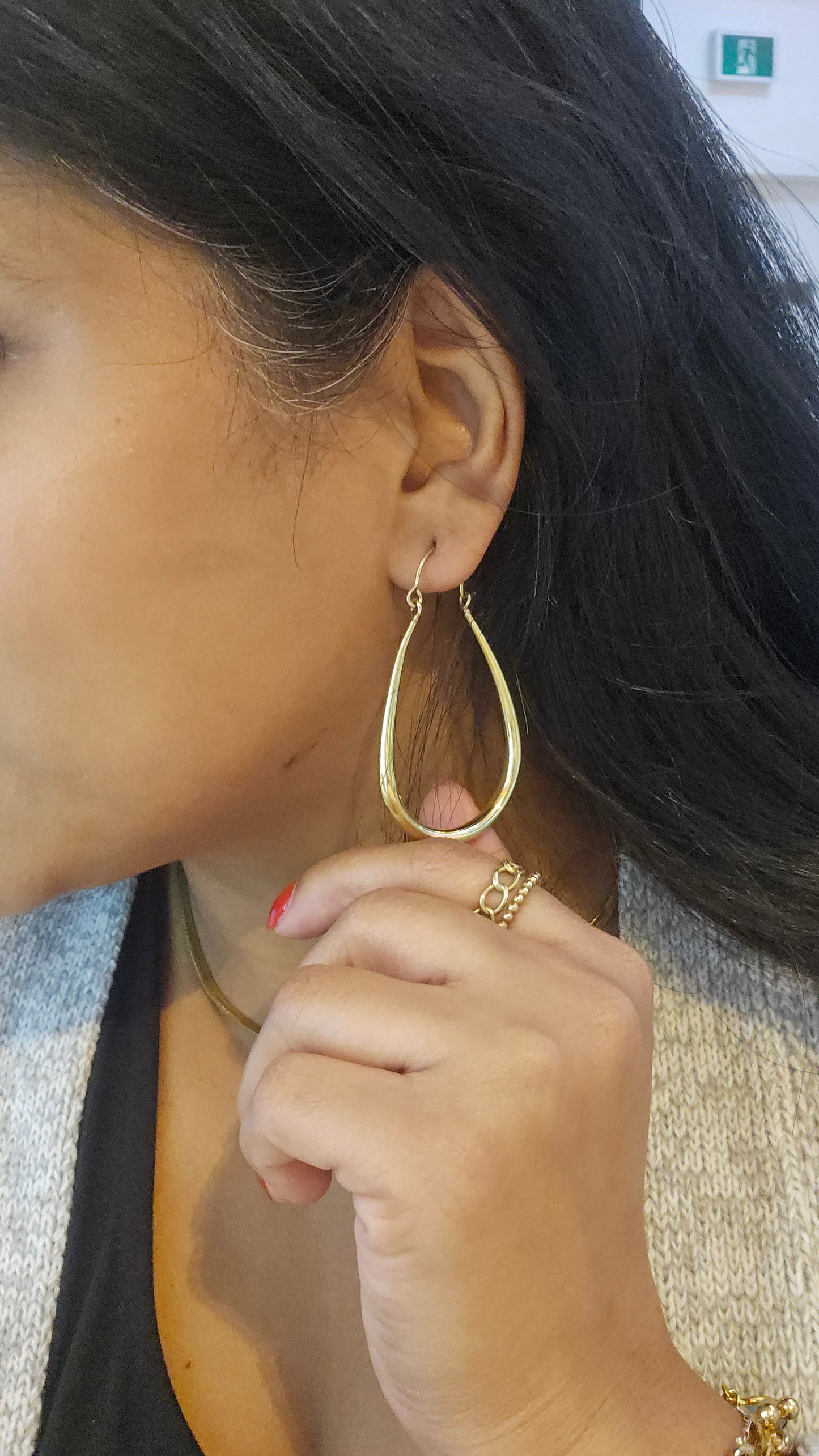 Tear drop hoop- Small