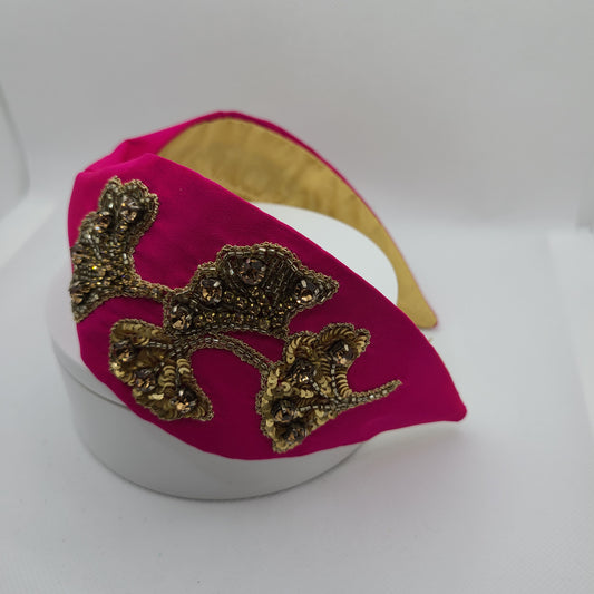 Fuchsia headband