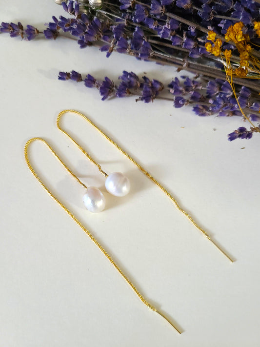 Greta Earrings- Fresh water pearls