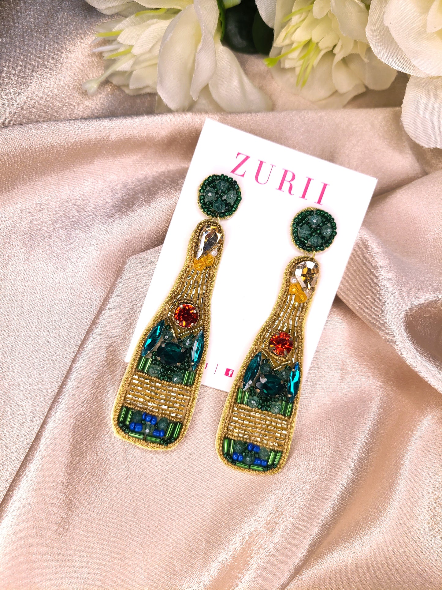 Emma Champagne Earrings