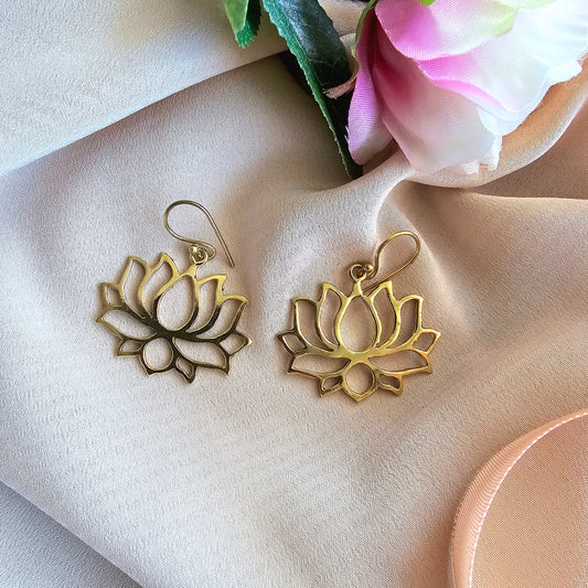 Lotus earrings