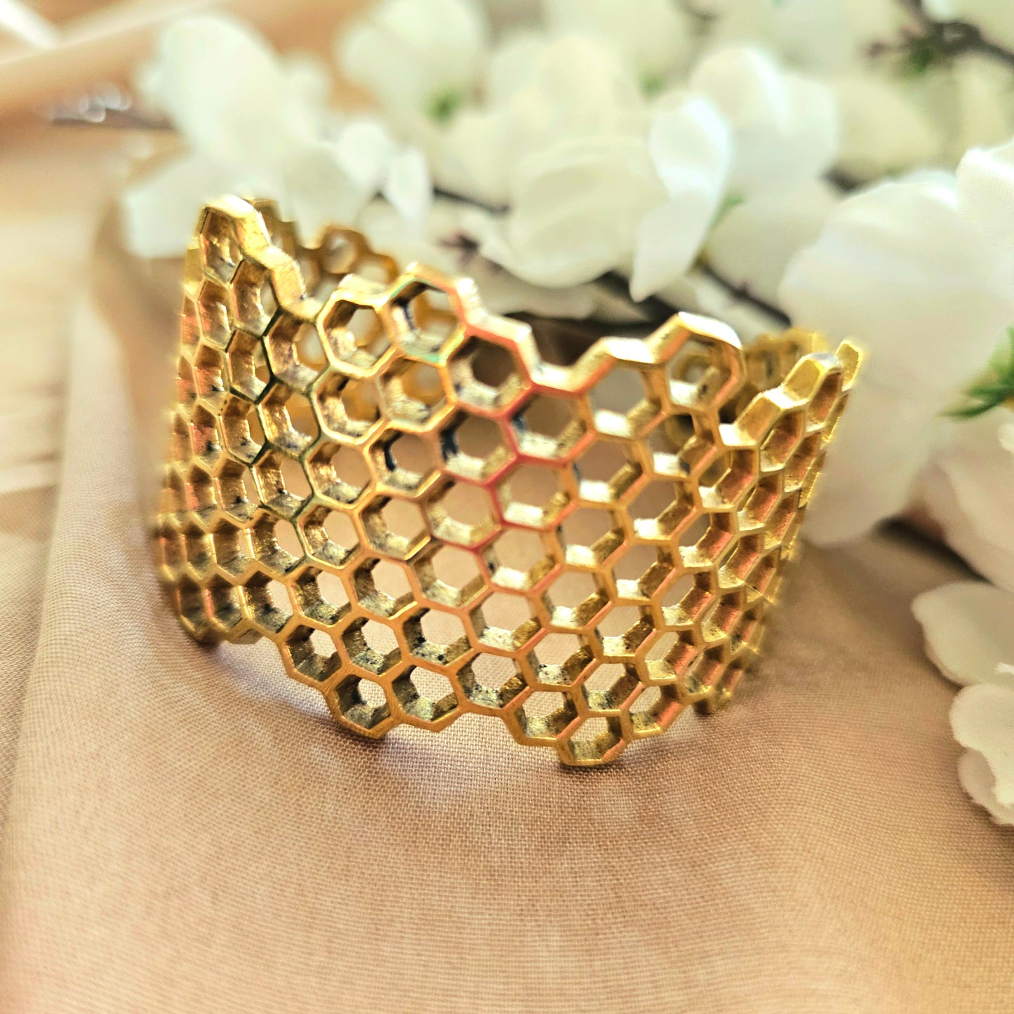 Honey comb bracelet