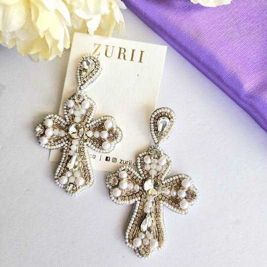 Faith Cross Earrings