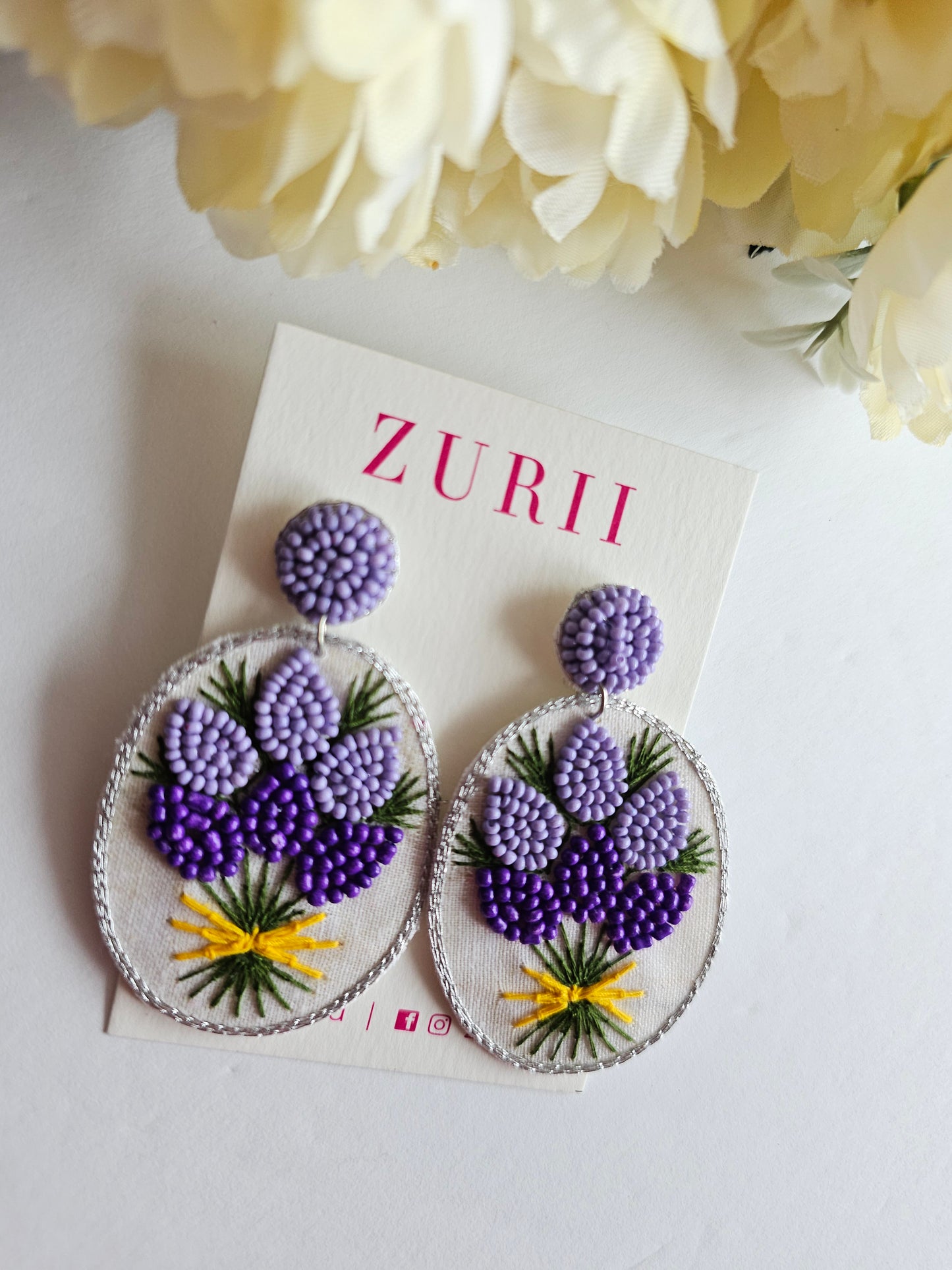 Lavender Earrings- Purple