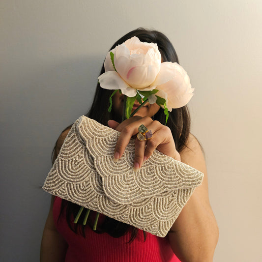 Ivory Elegance Clutch
