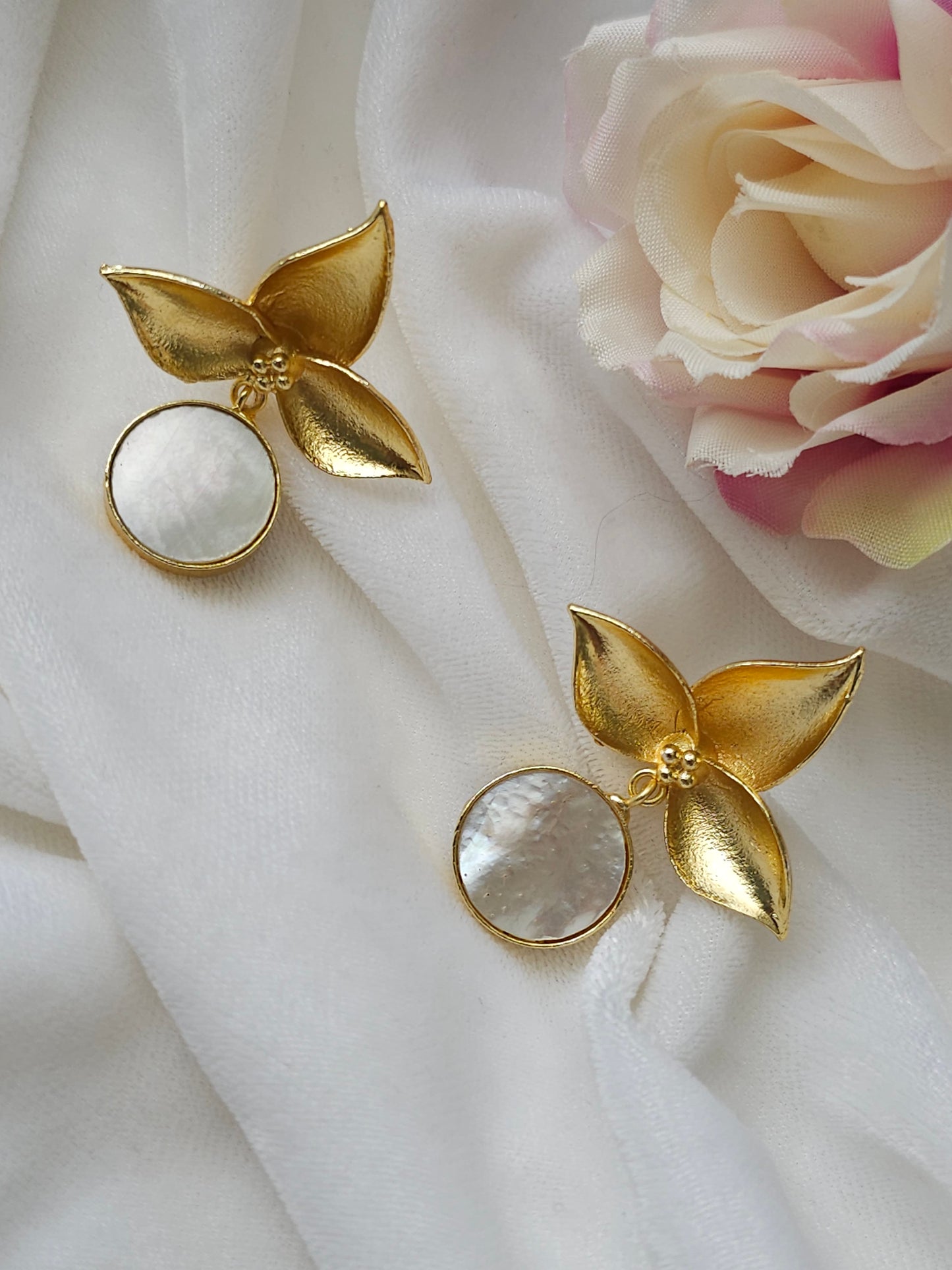 Tri leaf  earrings