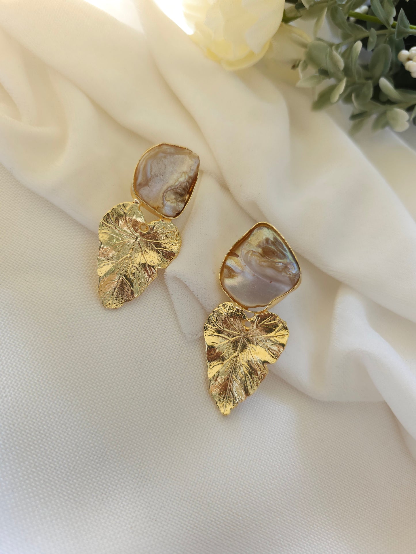 Monstera Baroque Earrings