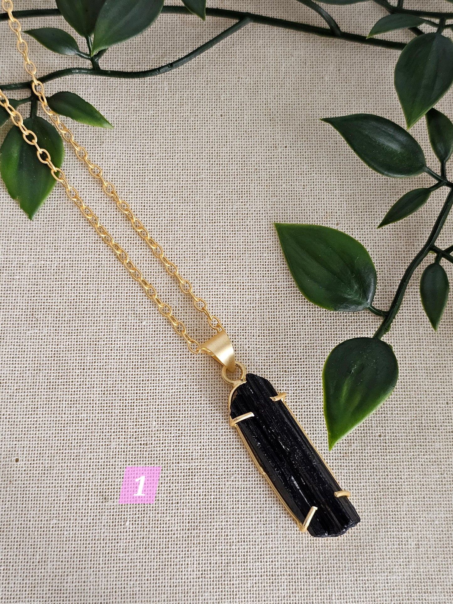 1 Black Tourmaline Necklace
