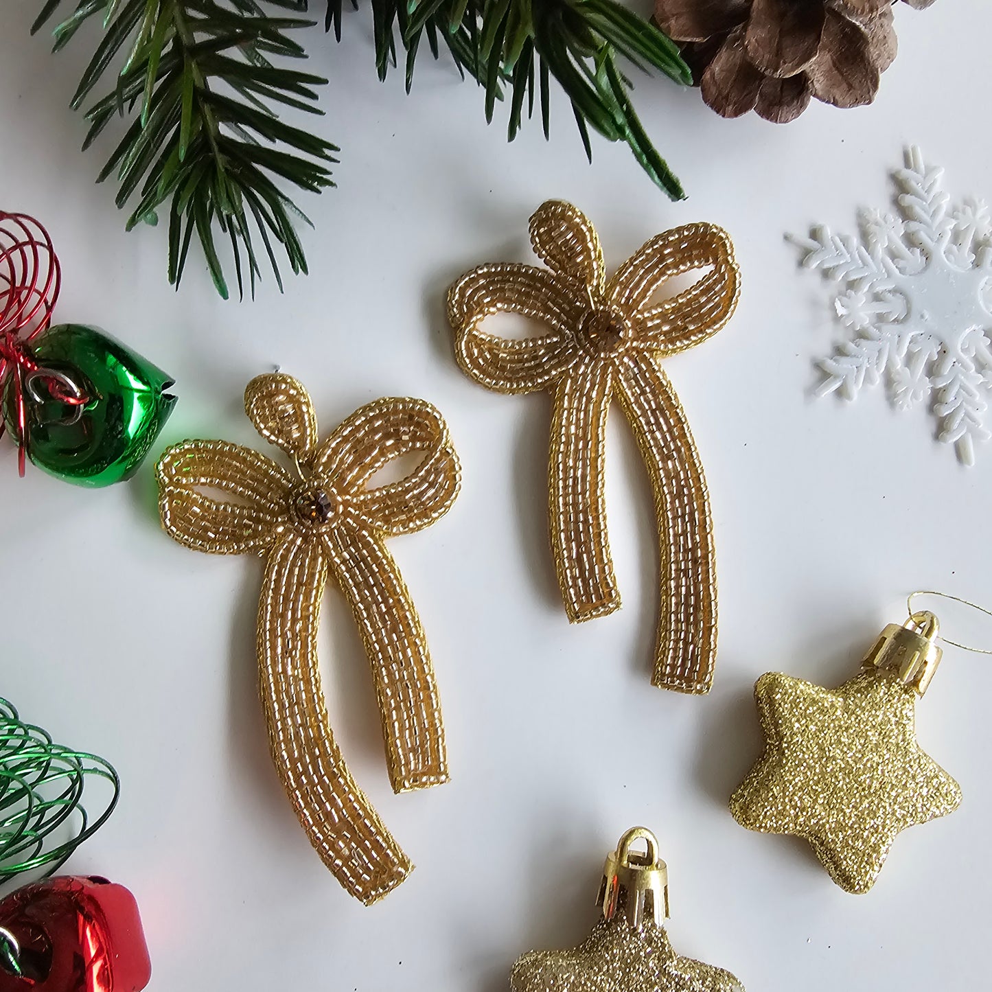 Golden Bow earrings