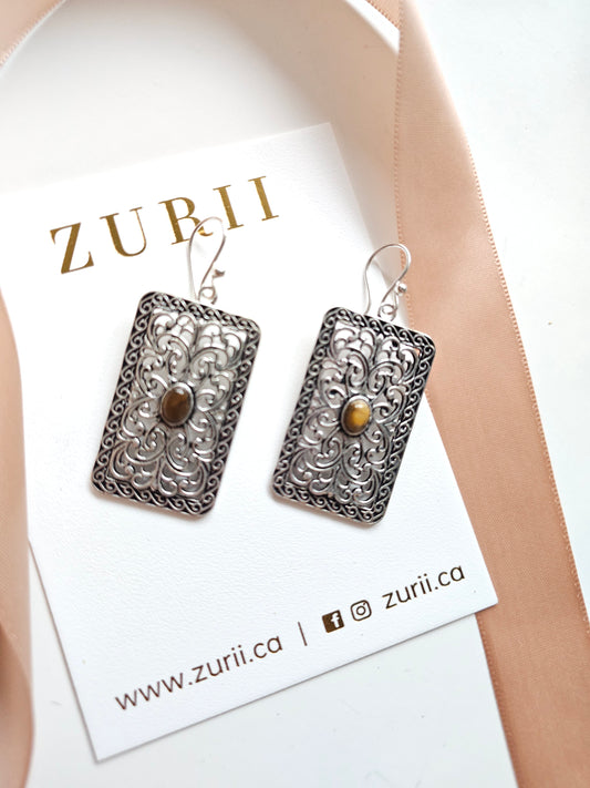 Silver Malika Earrings-