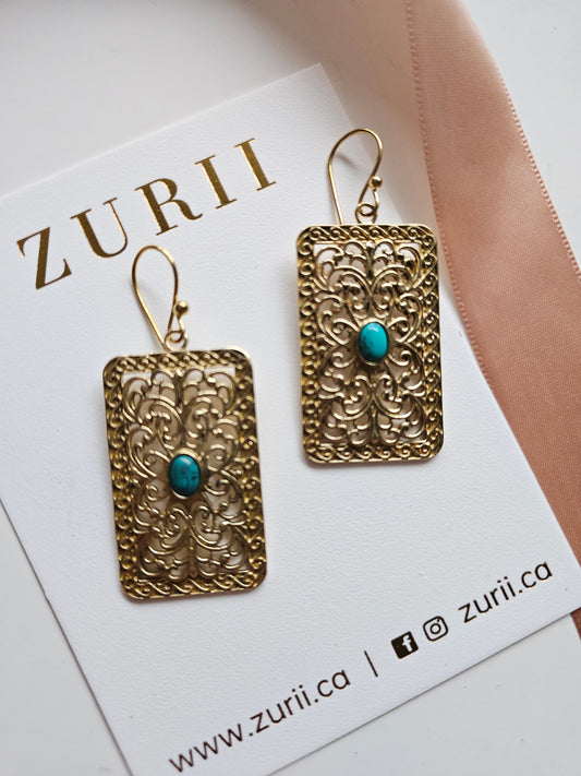 Malika Earrings- Turquoise