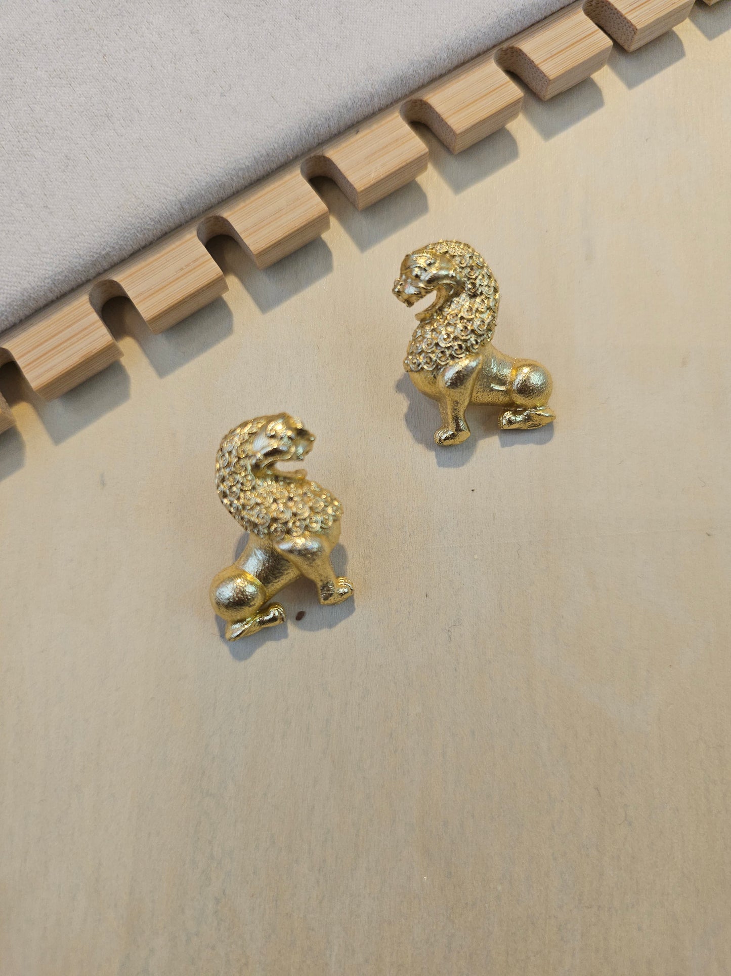 Lion earrings