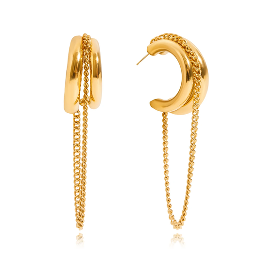 Aby gold earrings