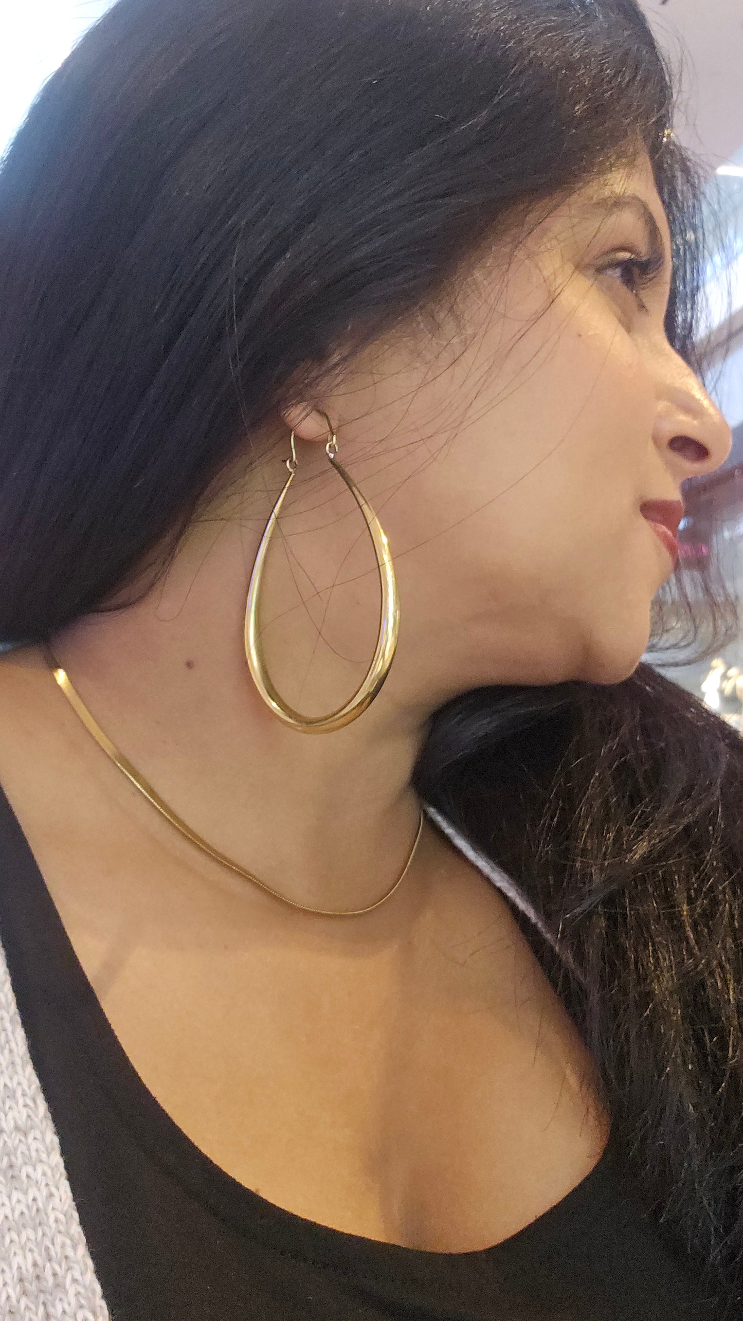 Tear drop hoop- Medium