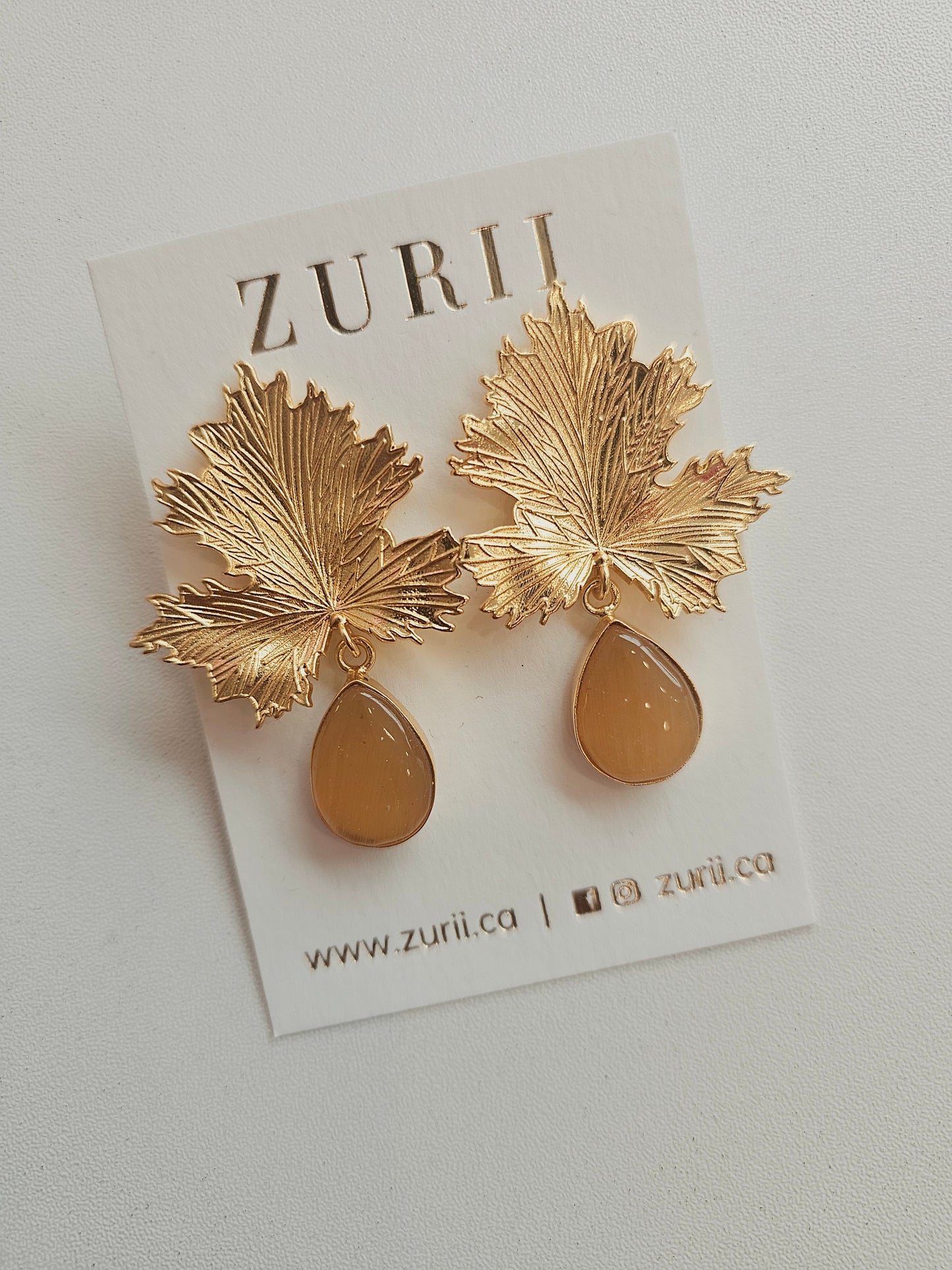 Maple earrings