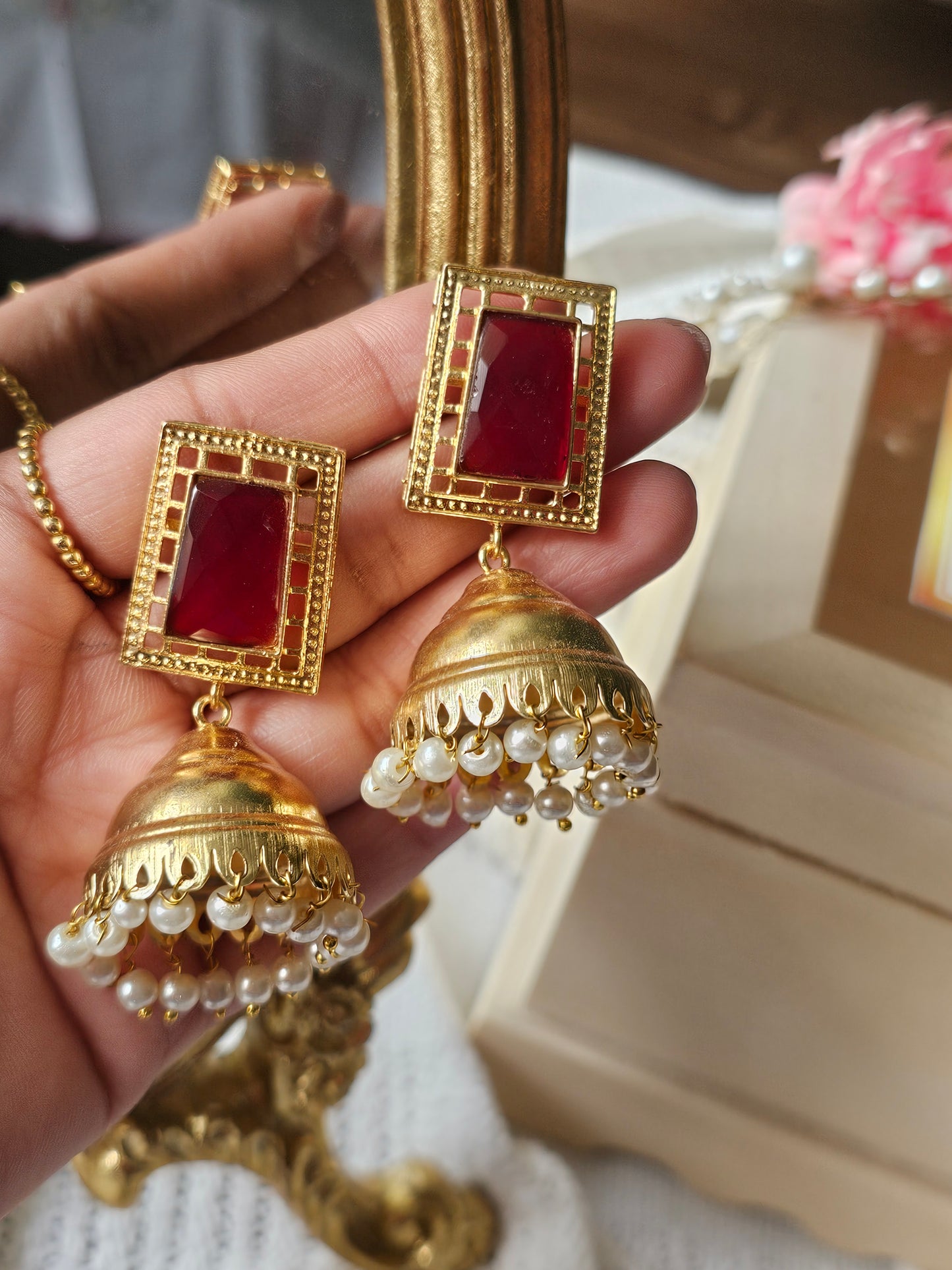 Jhumka earrings