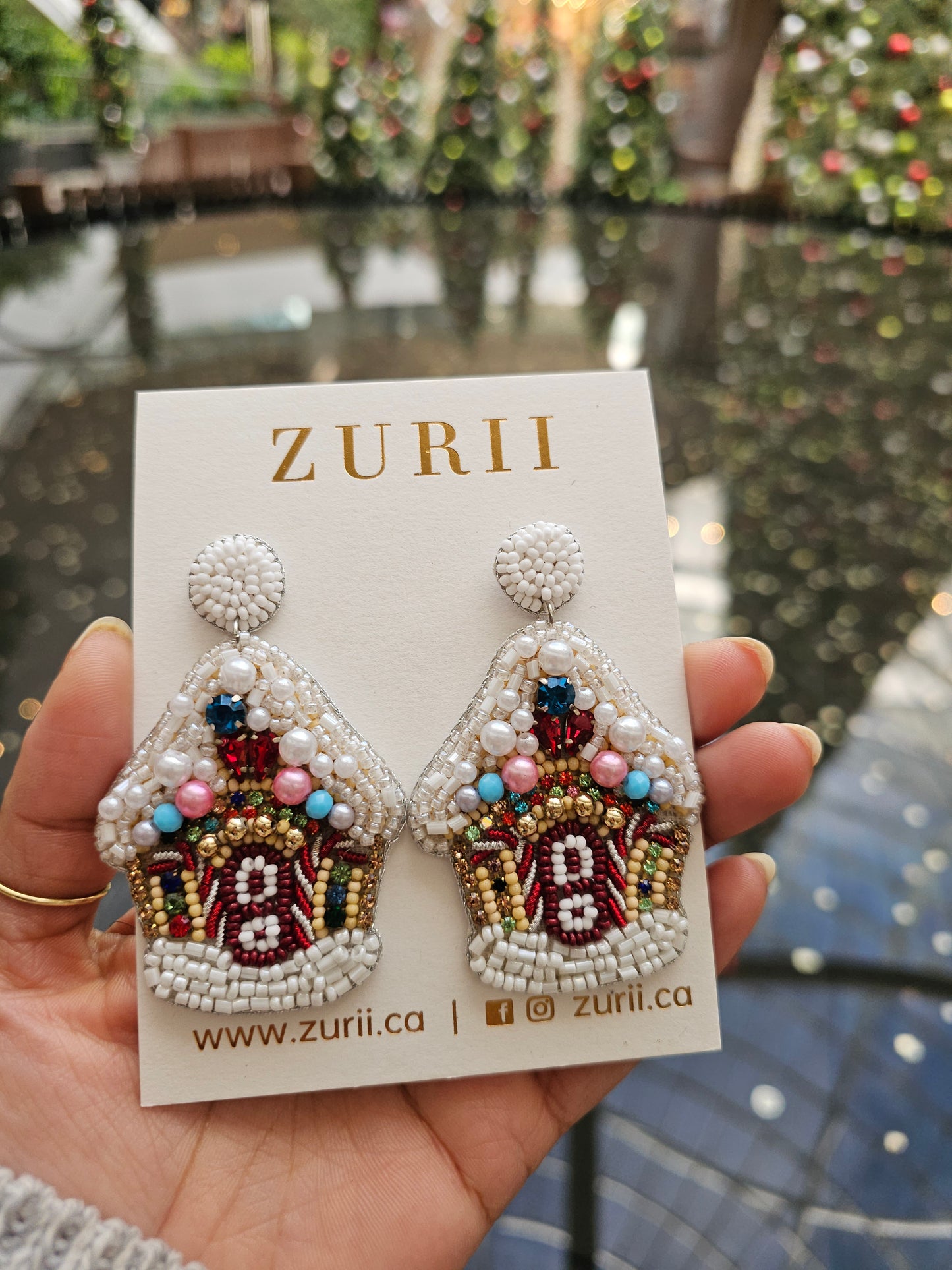 Gingerbread House earrings