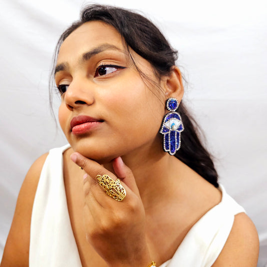 Hamsa Earrings