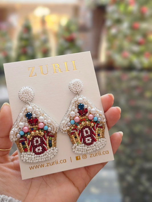 Gingerbread House earrings