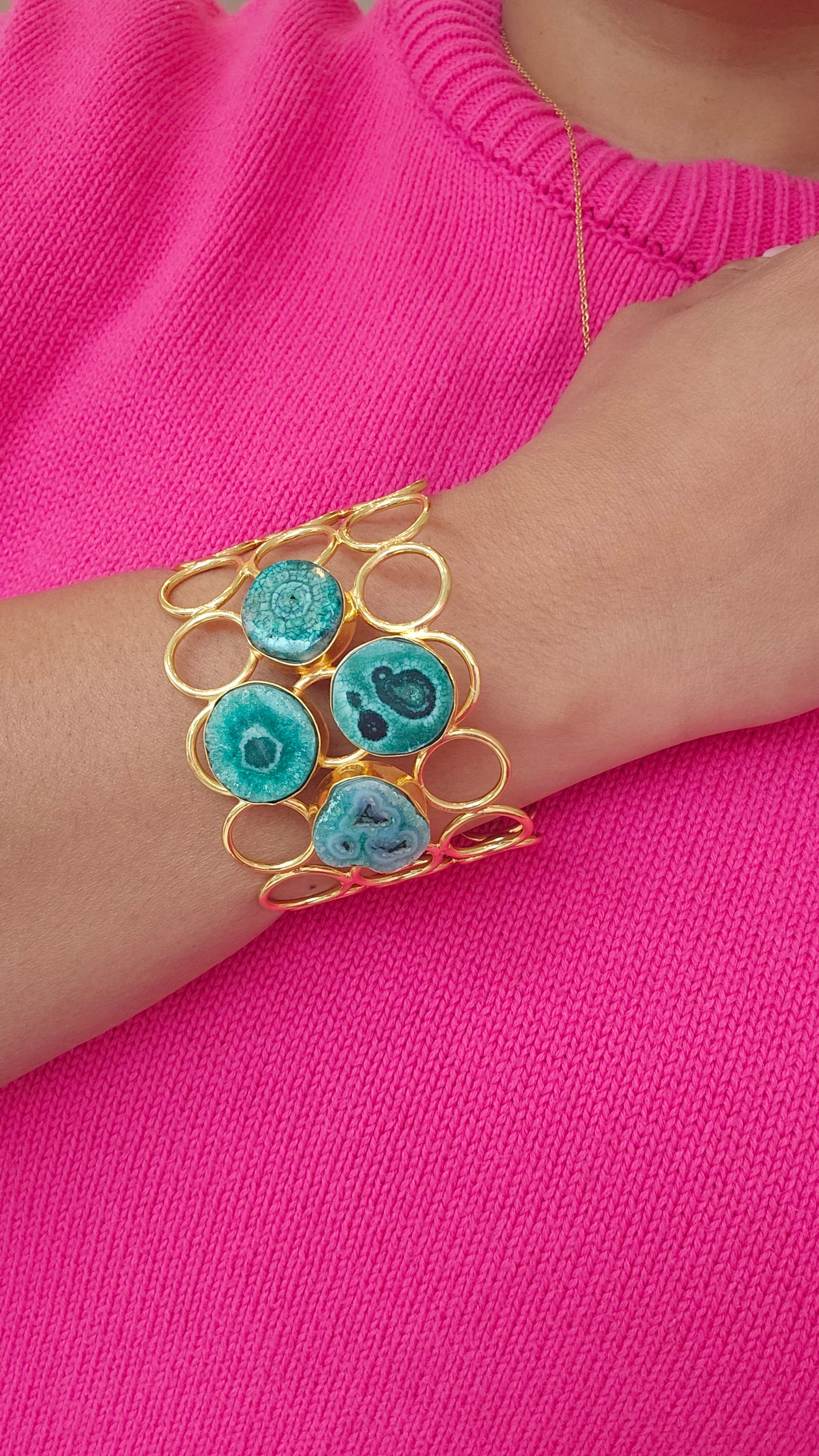 Agate cuff