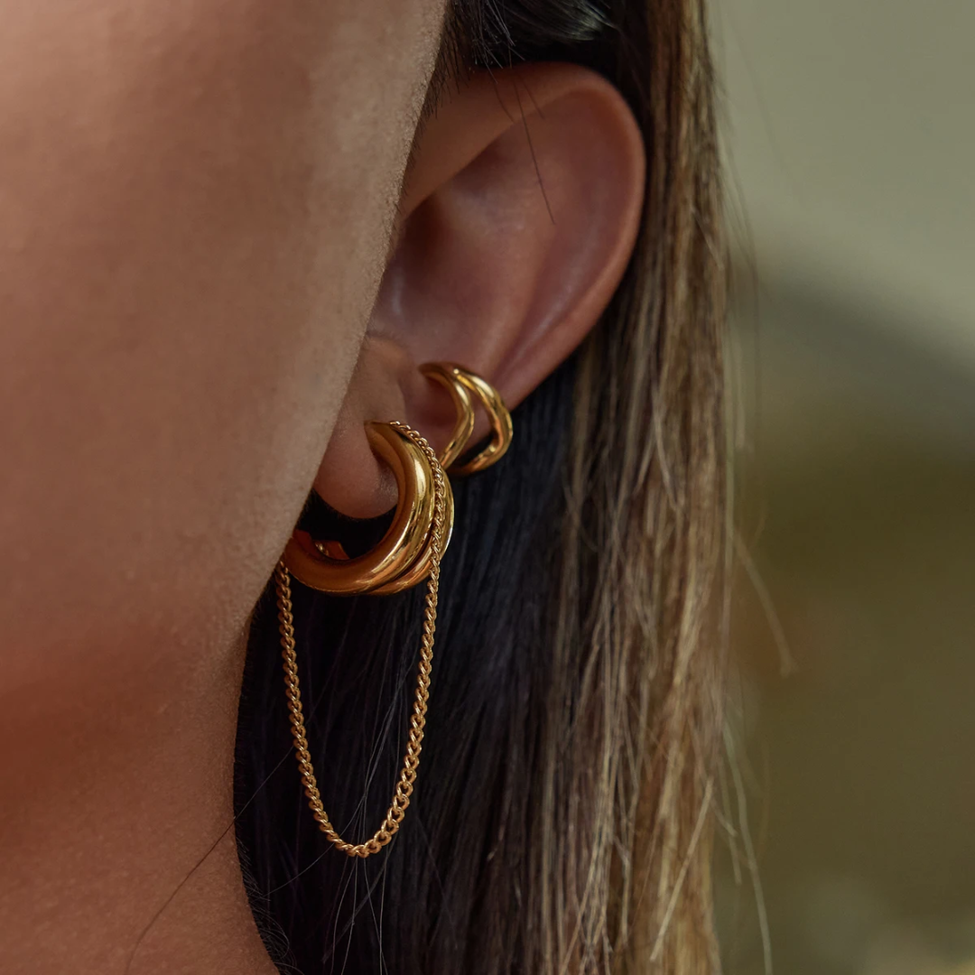Aby gold earrings