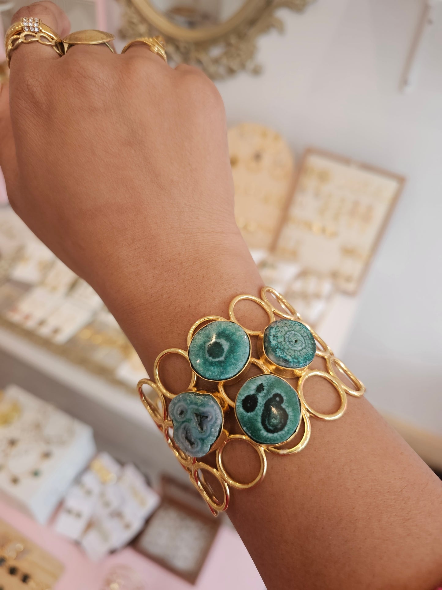 Agate cuff