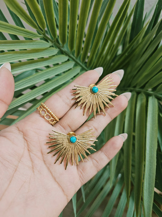 Sunburst earrings