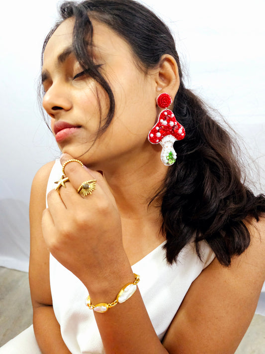 Mushroom Earrings