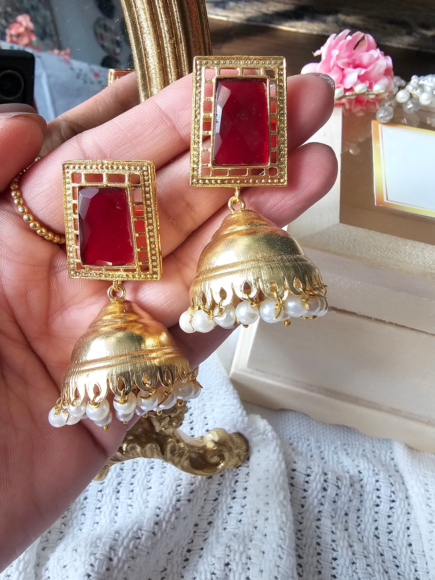 Jhumka earrings