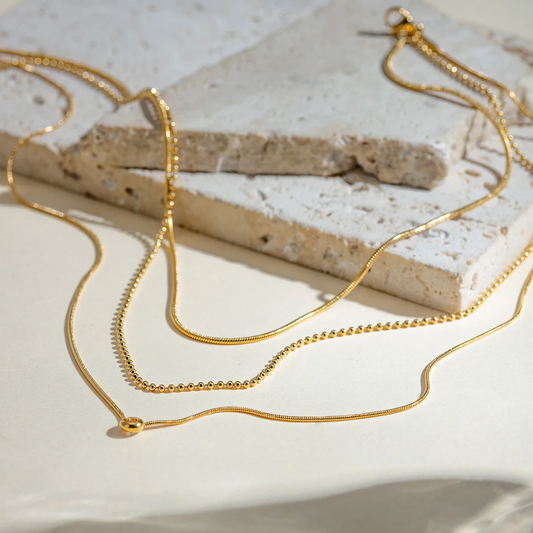 3 layer stack Necklace